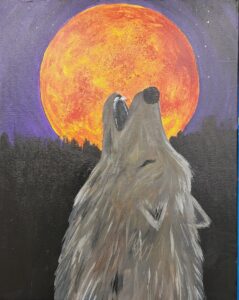 Howling at the Moon at the Paint Shack in Eau Claire WI