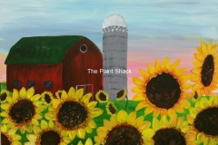 Sunflower/ Wisconsin Barn