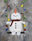 Winter Swinging Snowman
