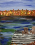 Fall - Fall trees from the Dock