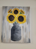 Sunflowers in a Milkcan