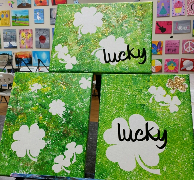 Sticker canvas - Lucky