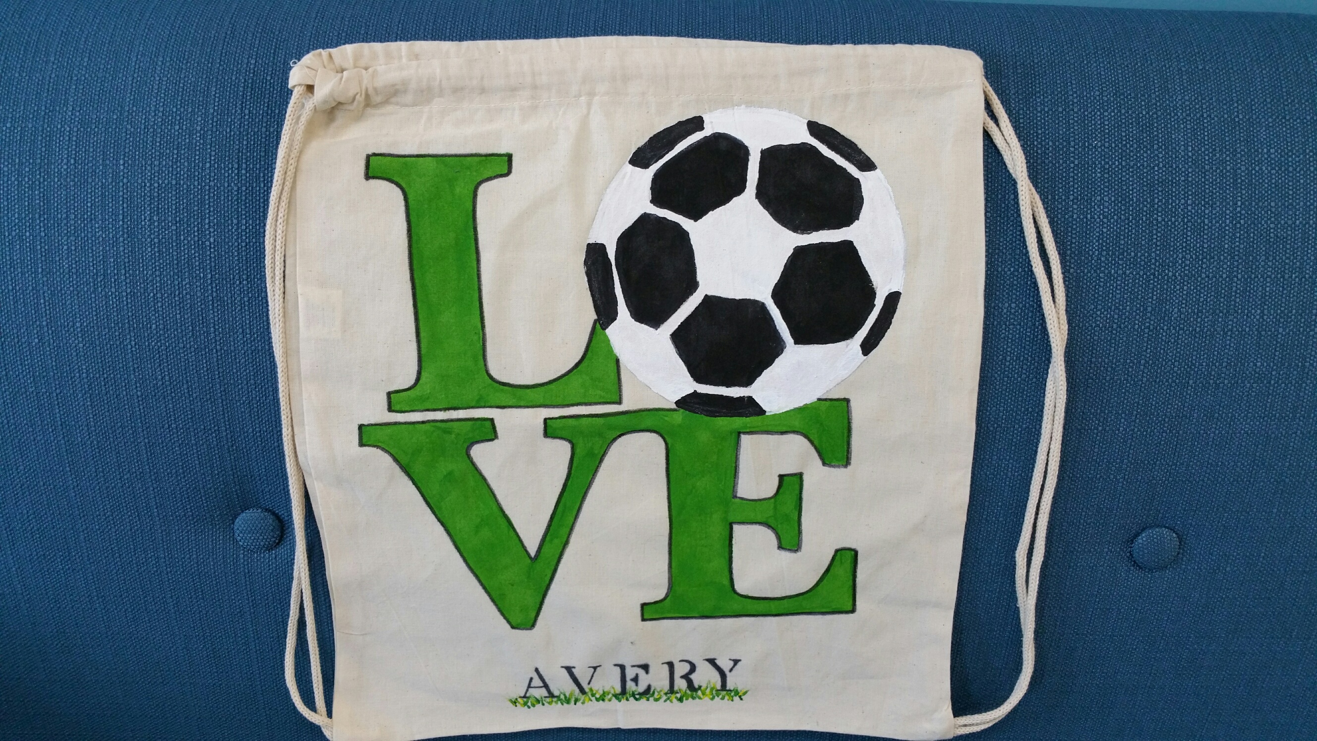 Love Soccer bag