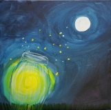 Fireflies in a Jar - moonlight glow