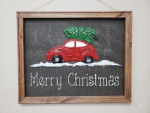 Screen - Car and Christmas tree