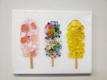 Popsicles made of glass
