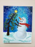 Xcelent Guest Creation - Snowman with Bending Tree