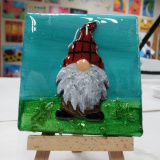 Gnome on a mini canvas
