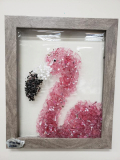 Xcelent Guest Creation - flamingo on a picture frame 8x10