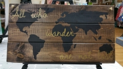 Wood All who Wander are not lost (10x19)