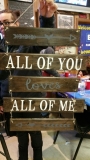 Wood All of Me Loves All of You -separate(19 inches)