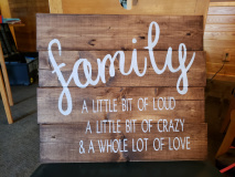 Wood -Family.. Alittle bit of love