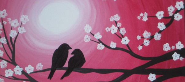 Spring Birds Painting Eau Claire Paint Shack