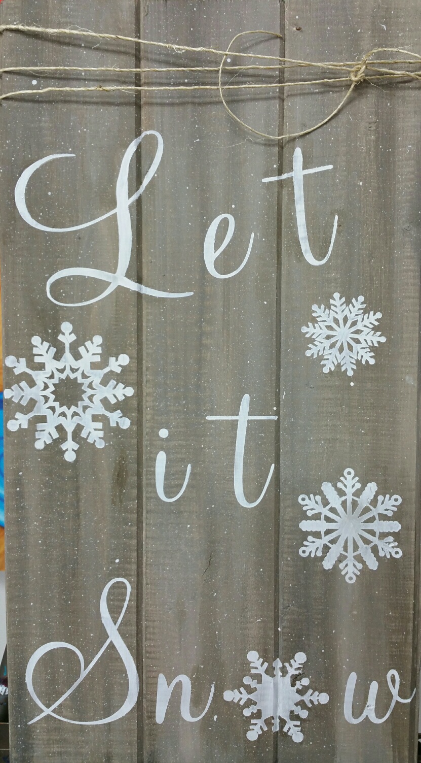 Let It Snow - wood