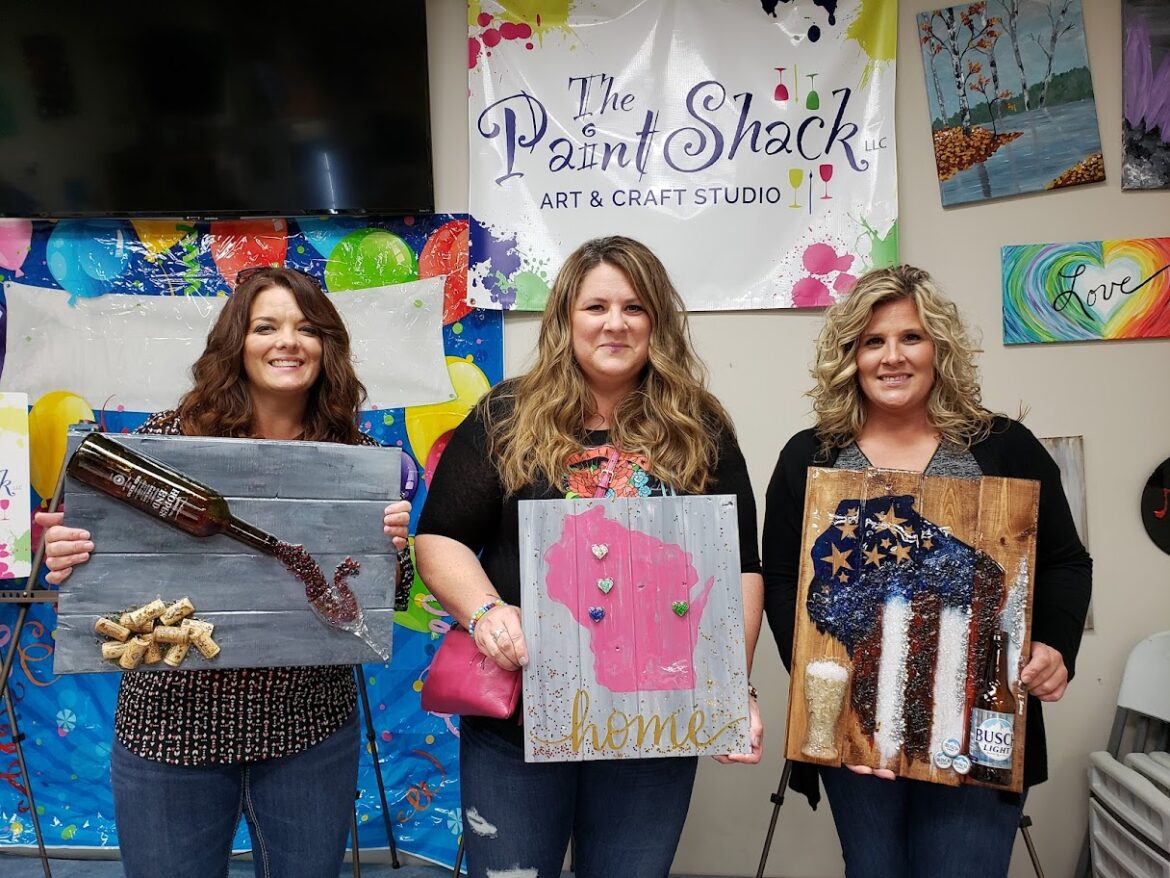 ladies night out at the Paint Shack Eau Claire WI