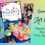*1 DAY ART CAMP - (Tie Dye Shirt & Squishmallow Painting)