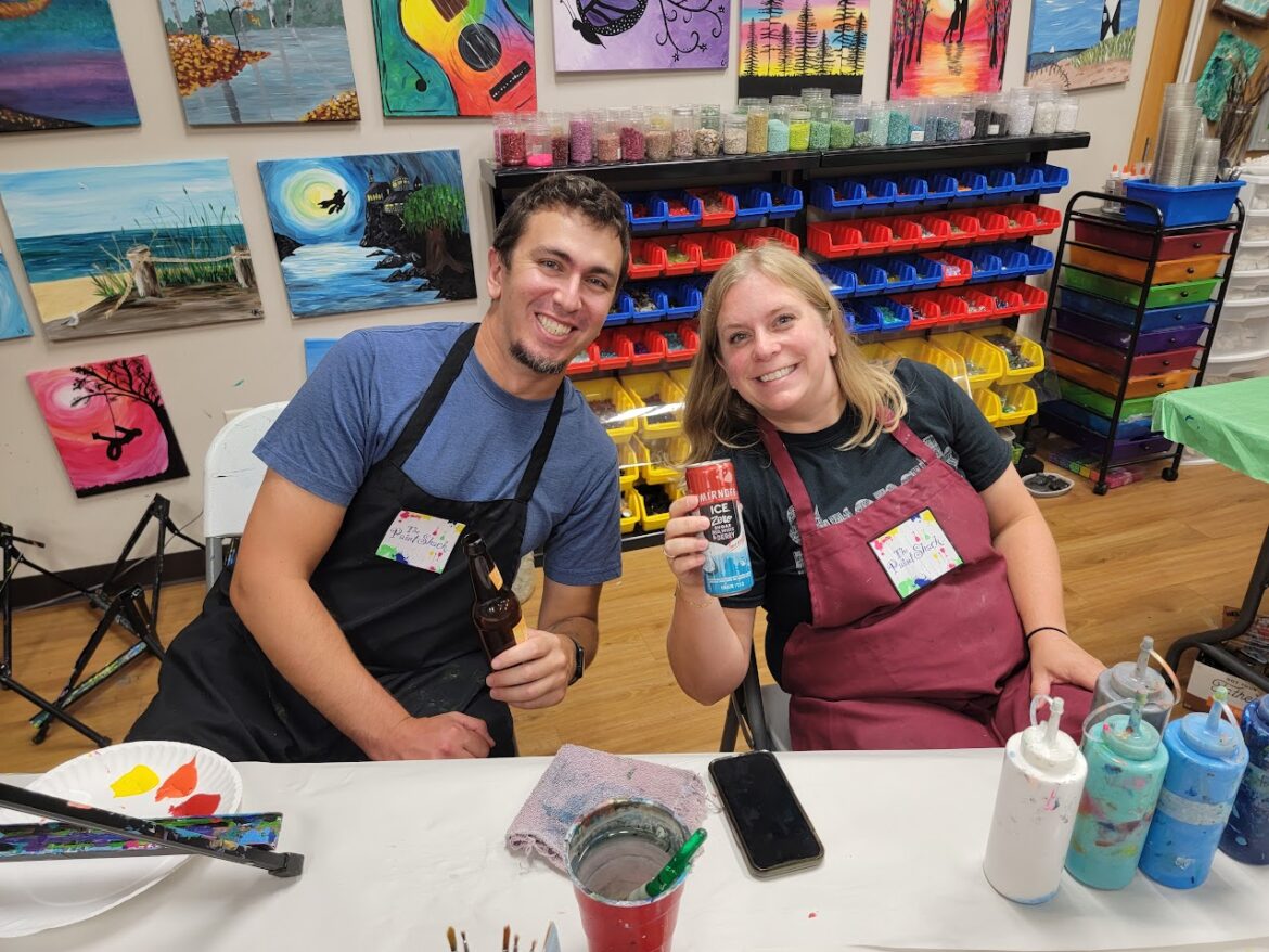 The best choice for date night is at the Paint Shack in Eau Claire a fun time out