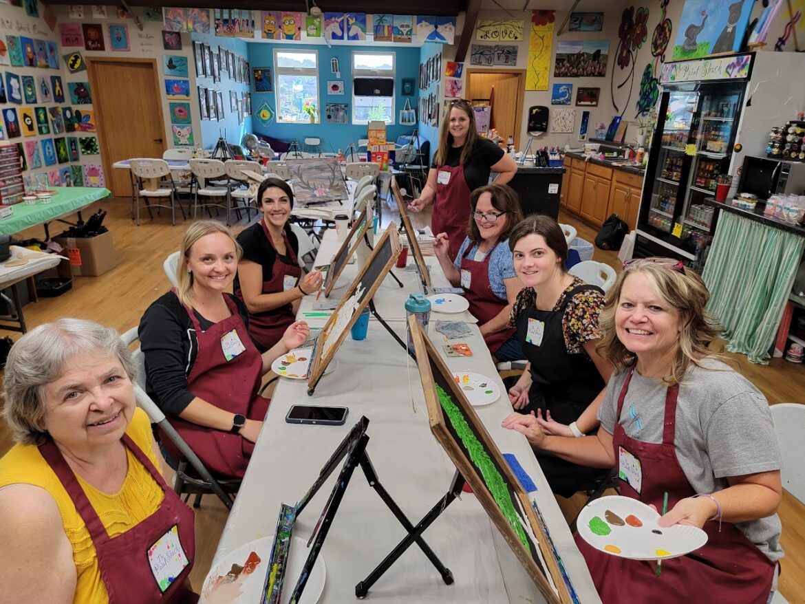 The best choice for girls night out is at the Paint Shack in Eau Claire a fun creative time.