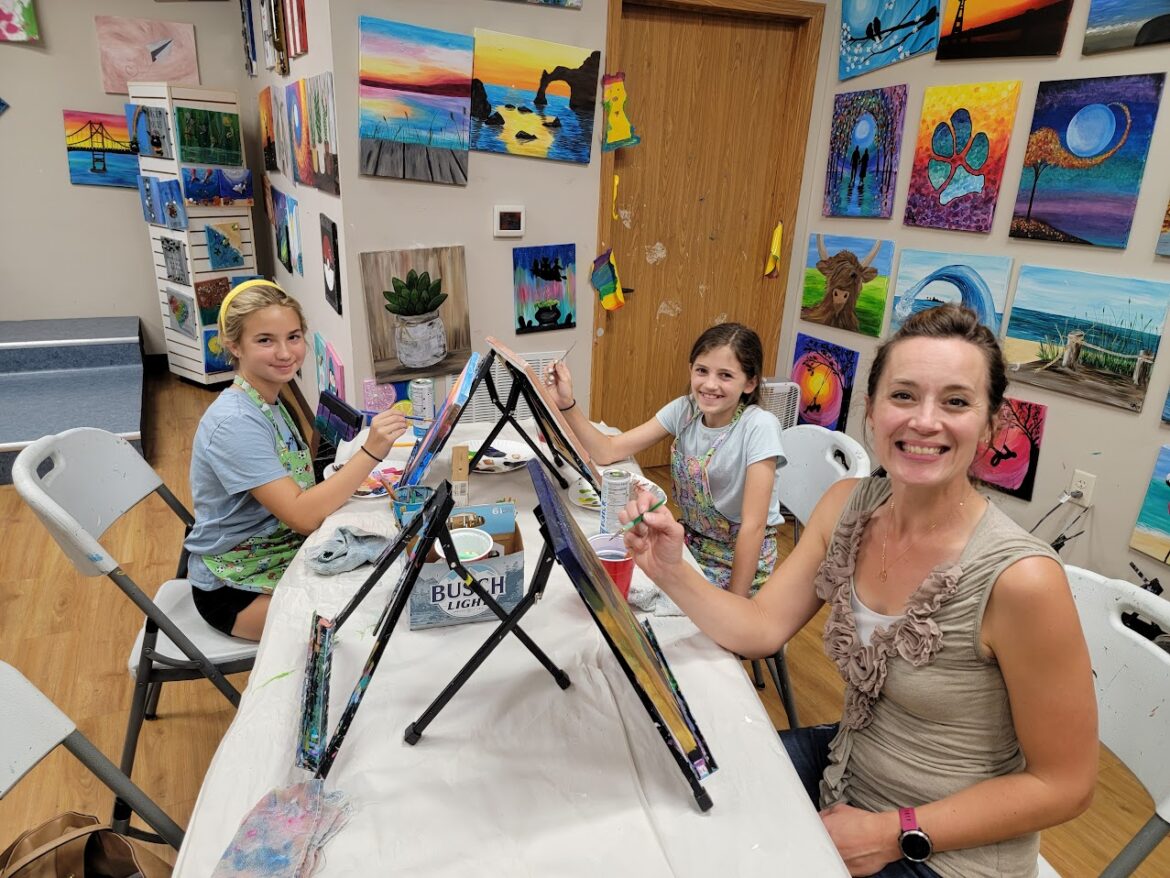 The best choice for ladies night out is at the Paint Shack in Eau Claire a fun creative time.