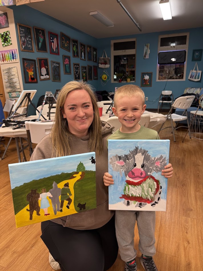 Painting with your kids at the Paint Shack is the best memories there is